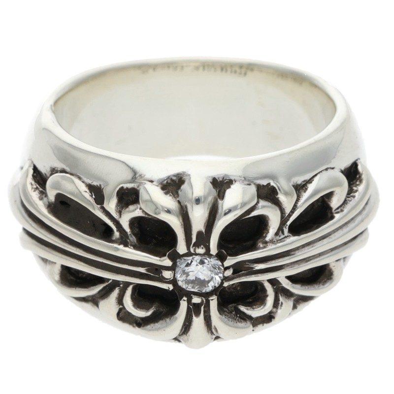 CHROME HEARTS（クロムハーツ） リング 15号 FLRL CRS 1DIA フローラル 