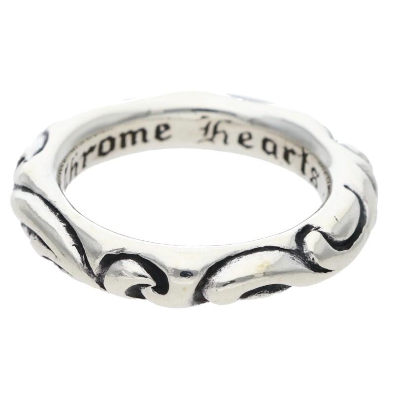 クロムハーツスクロールバンドリング14号 CHROME HEARTS（クロムハーツ） リング 14号 SCRL BAND スクロール