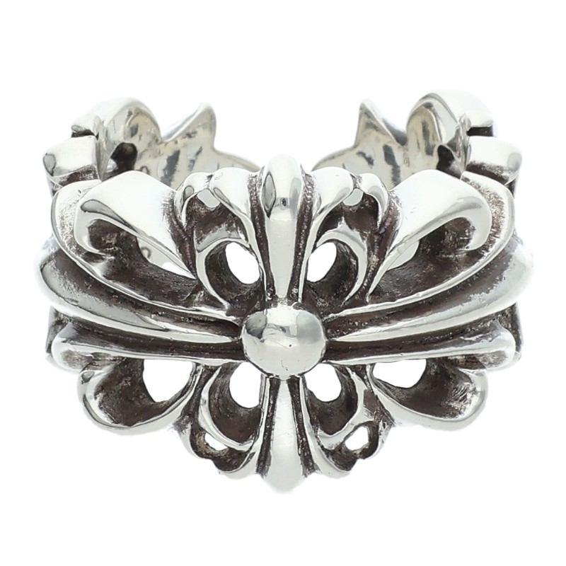 CHROME HEARTS（クロムハーツ） リング 14号 DBL FLRL CRS ダブル