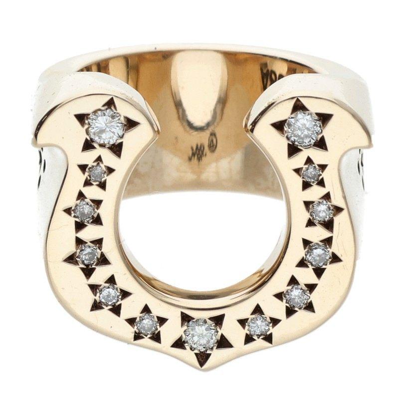 ⭐︎a⭐︎ TENDERLOIN 8K ホースシュー リング ダイヤ 10号 TENDERLOIN（テンダーロイン） サイズ:10号 T-H.S RING GOLD STONE 8K