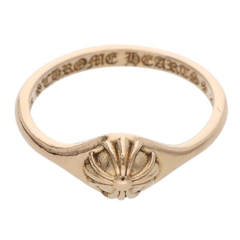 クロムハーツ  22K BUBBLGM MINI HALF CRSBL/バブルガムクロスボール ゴールドリング メンズ 9号 CHROME HEARTS（クロムハーツ） サイズ:9号 22K BUBBLGM MINI HALF