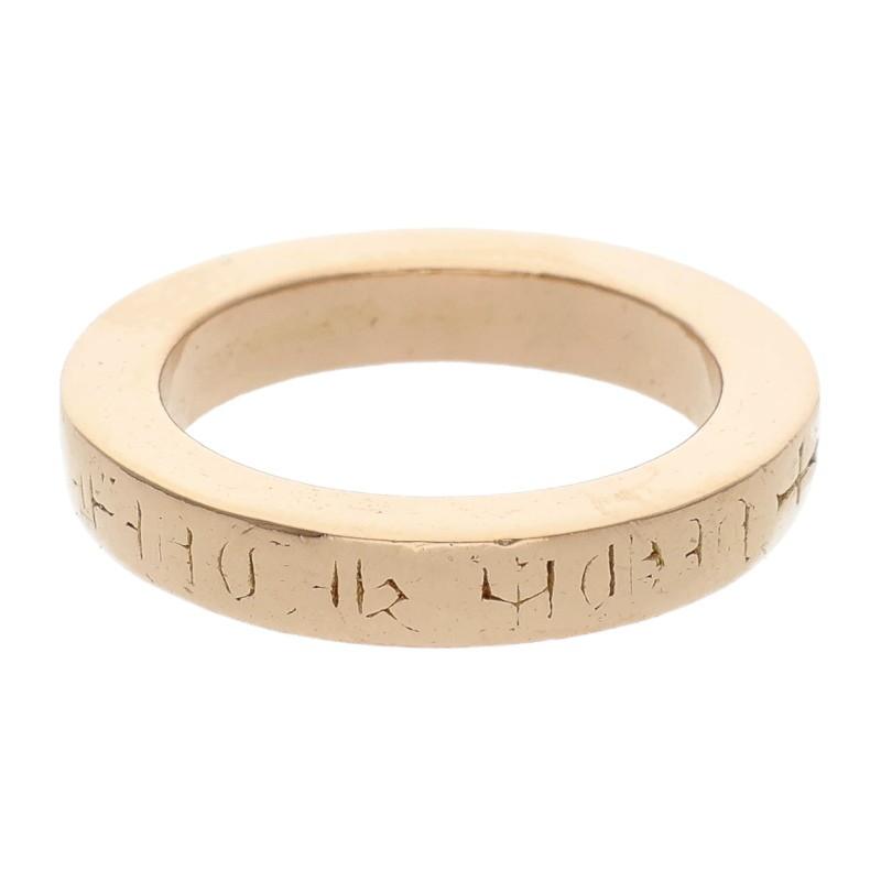 CHROME HEARTS（クロムハーツ） サイズ:9号 22K 3mm SPACER FUCKYOU