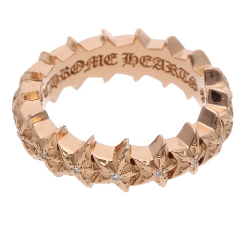 CHROME HEARTS（クロムハーツ） サイズ:16.5号 22k TINY 5PT STAR BAND
