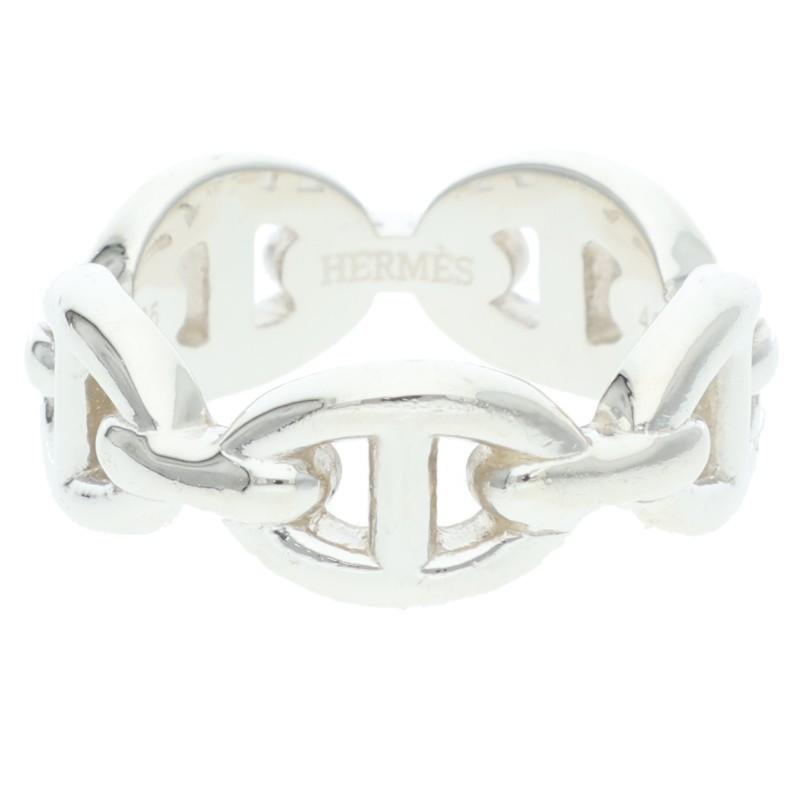 HERMES シェーヌダンクル アンシェネPM リング 46 最小サイズ HERMES（エルメス） サイズ:48/7.5号 Chaine d'Ancre Enchainee PM