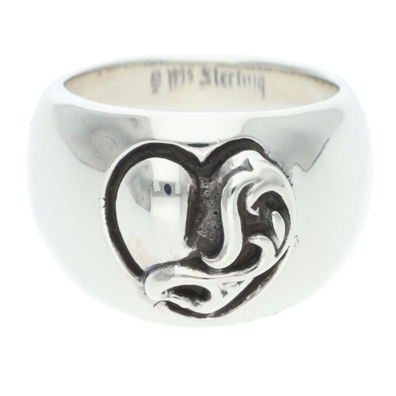 CHROME HEARTS（クロムハーツ） サイズ:9号 HEART IN BAND ハートイン