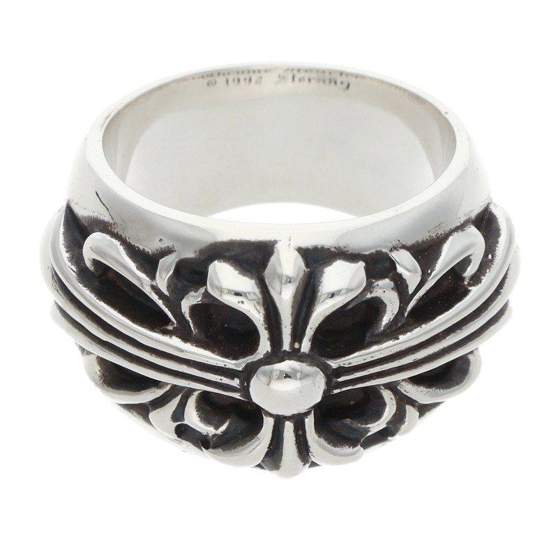 R*u様 シルバー フローラル クロス シグネットリング 10号 ピンキーリング CHROME HEARTS（クロムハーツ） サイズ:10号 FLRL CRS フローラル