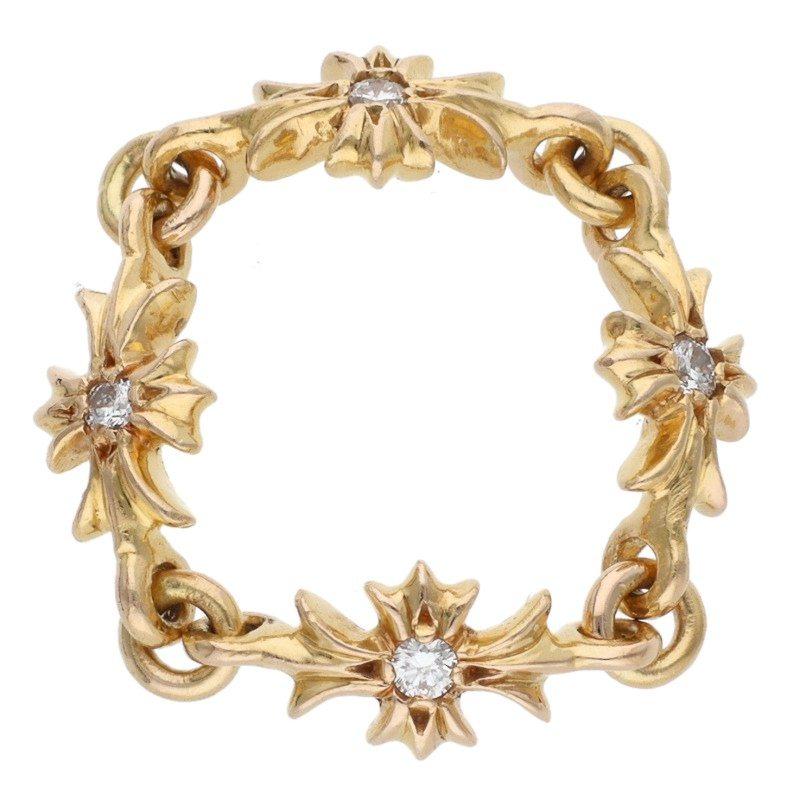 CHROME HEARTS（クロムハーツ） サイズ:9号 22K RING TNY E CH PLS DIA