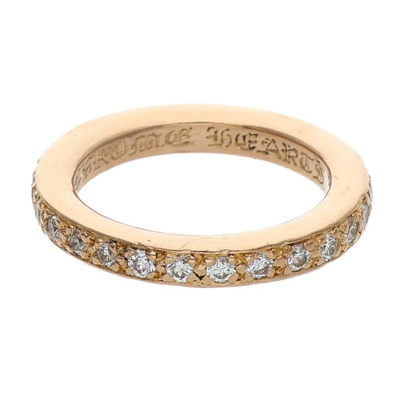 CHROME HEARTS（クロムハーツ） サイズ:10号 22K TFL 純正PAVEダイヤ
