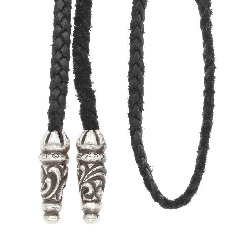 クロムハーツ Chrome Hearts LEATHER BRAID/ラージスクロールレザー