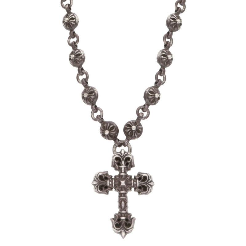 CHROME HEARTS クロムハーツ ネックレス クロスボールチェーン CHROME HEARTS クロムハーツ ネックレス クロスボールチェーン