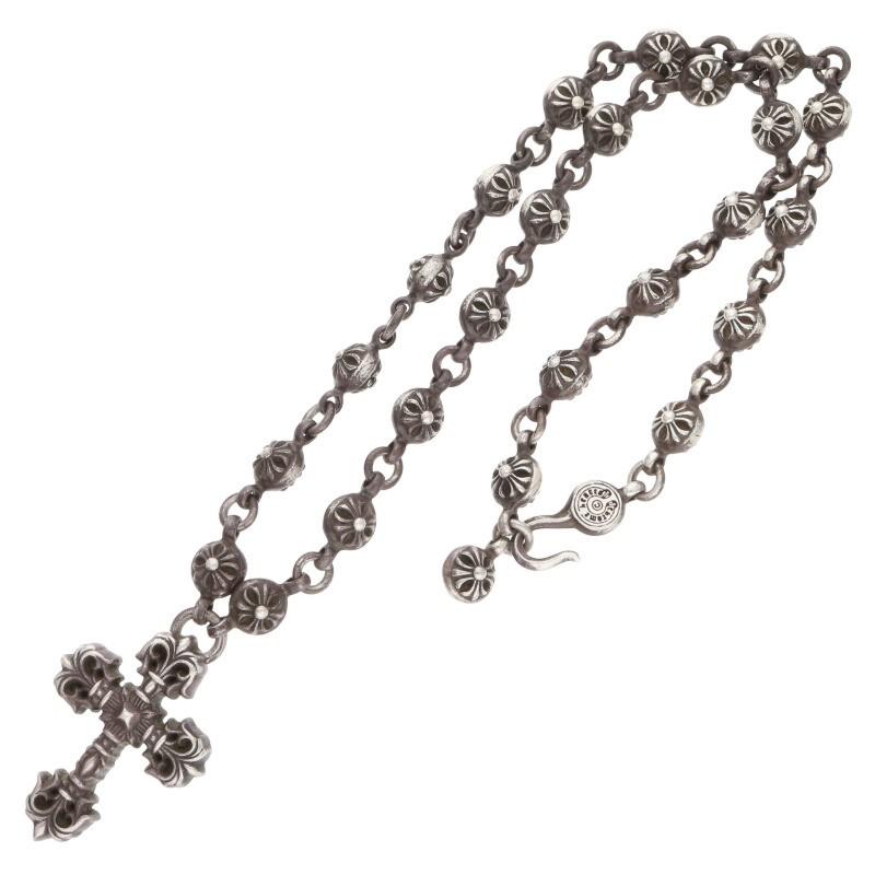 CHROME HEARTS クロムハーツ ネックレス クロスボールチェーン CHROME HEARTS クロムハーツ ネックレス クロスボールチェーン