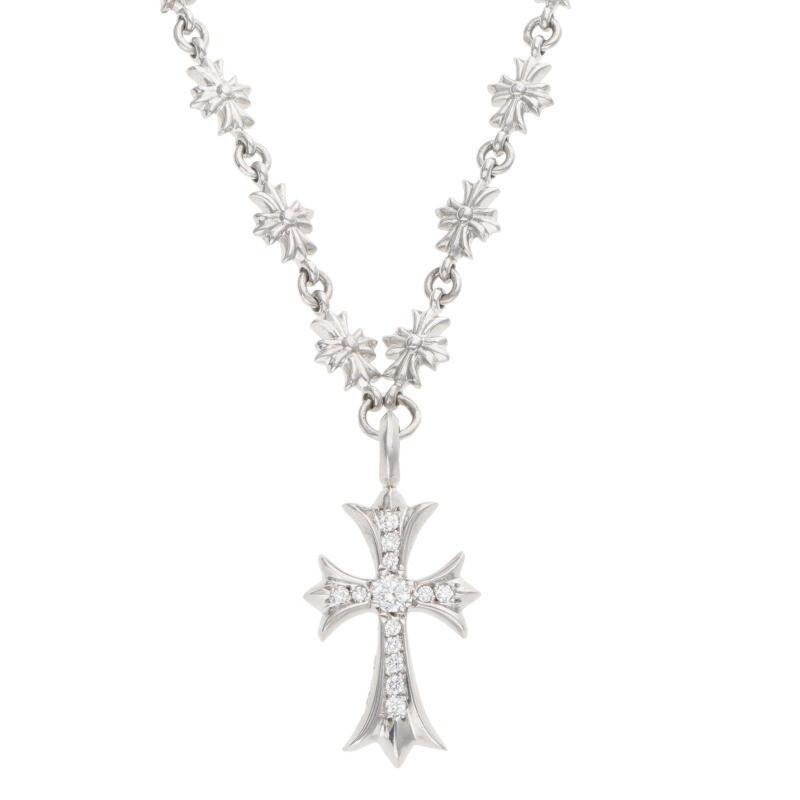 クロムハーツ タイニーPAVEダイヤ ホワイトゴールド 18k