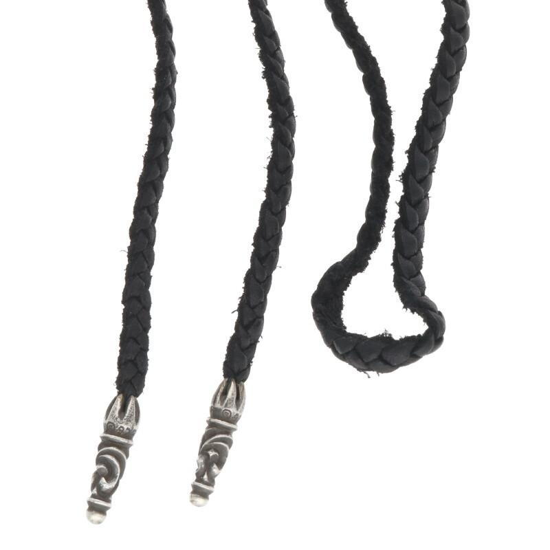 CHROME HEARTS クロムハーツ LEATHER BRAID スクロールレザーブレード 