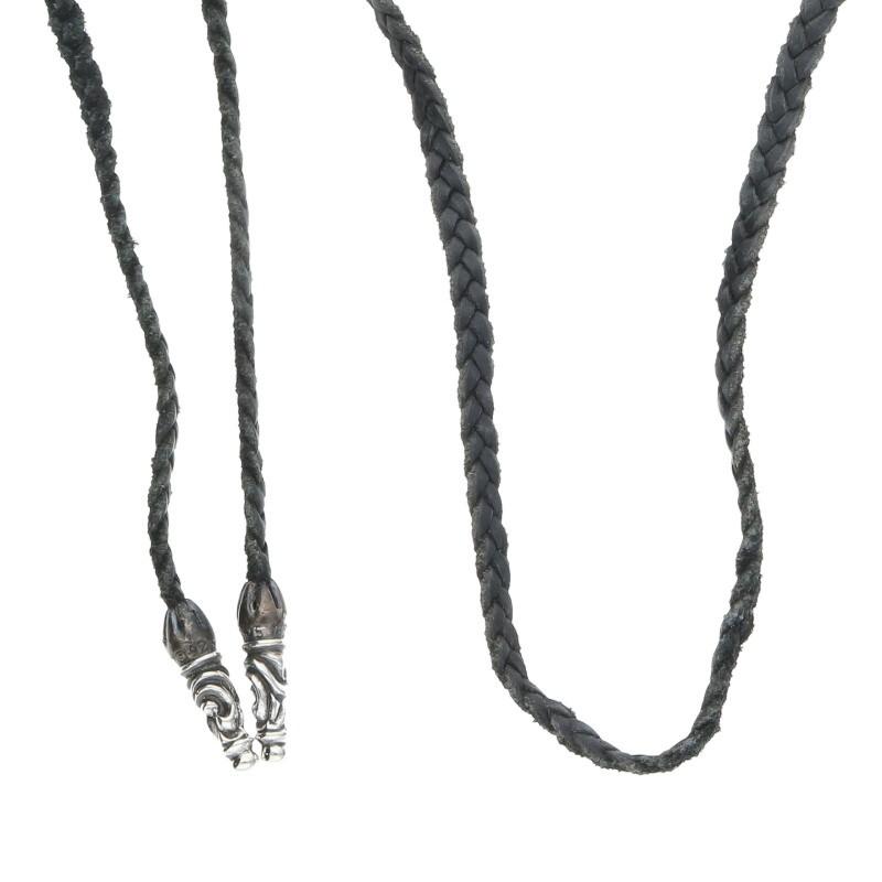 CHROME HEARTS クロムハーツ ネックレス LEATHER BRAID CHROME HEARTS クロムハーツ ネックレス LEATHER BRAID