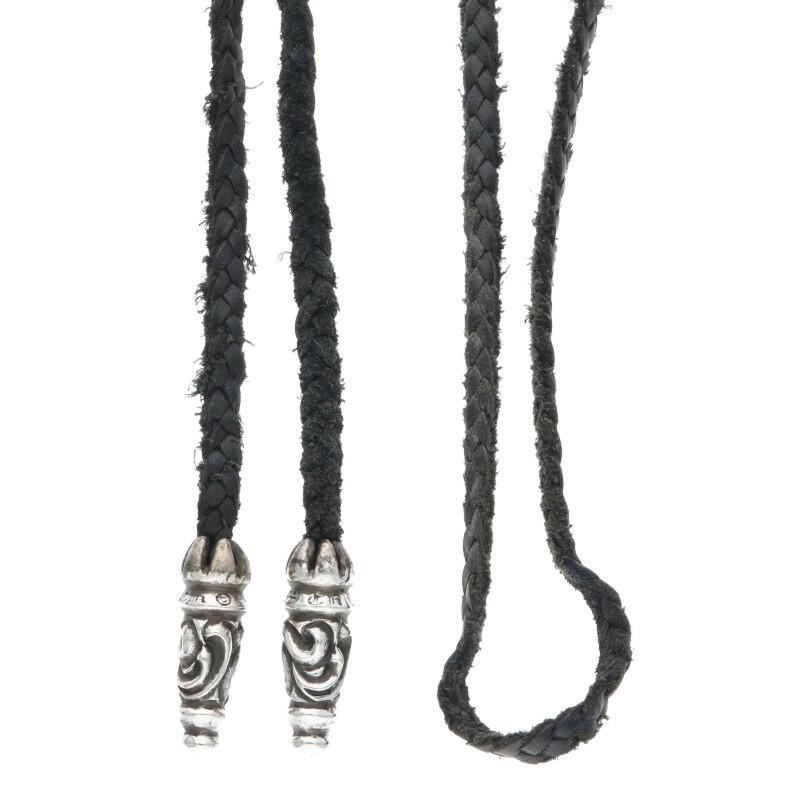 CHROME HEARTS クロムハーツ LEATHER BRAID ラージスクロールレザー  