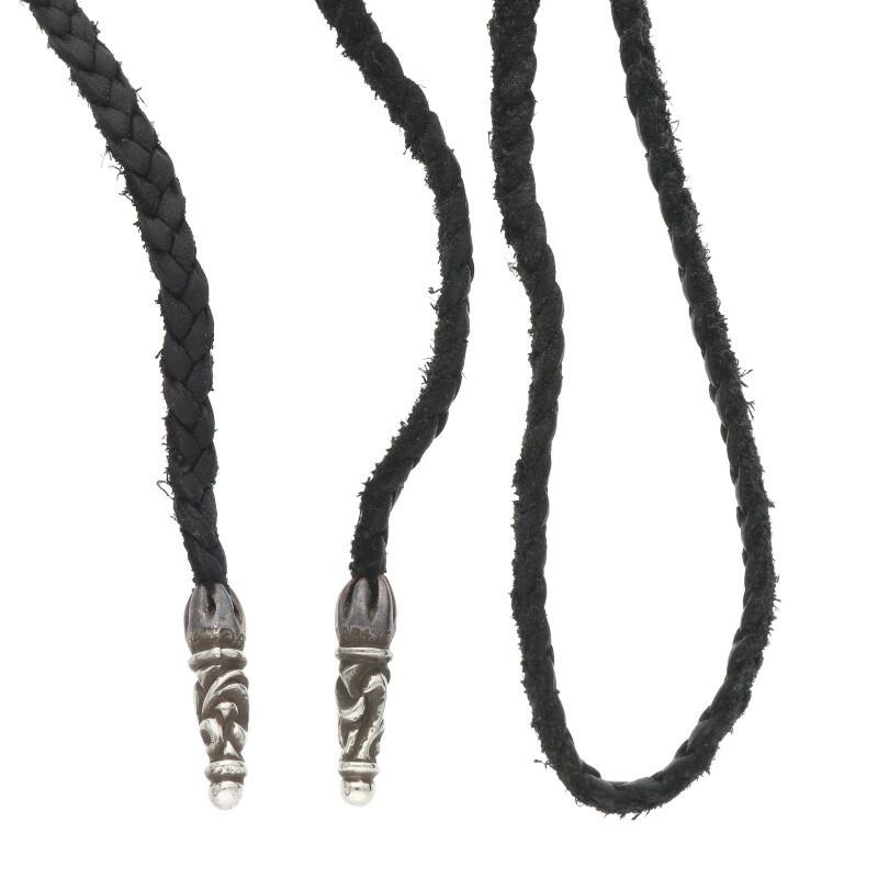 CHROME HEARTS クロムハーツ ネックレス LEATHER BRAID