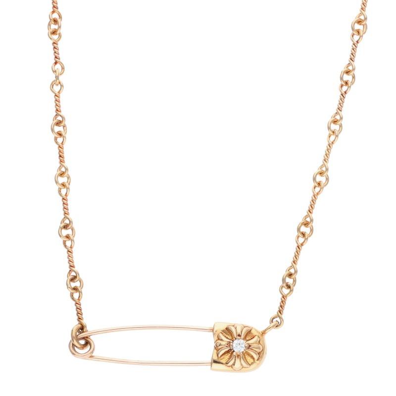 クロムハーツ　セーフティピン　ネックレス　新品　16inch CHROME HEARTS（クロムハーツ） サイズ:16inch 22K SAFETY PIN