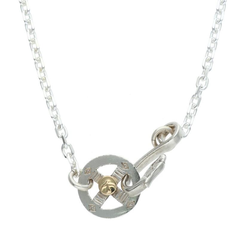 ゴローズ　細角チェーン　美品 goro's（ゴローズ） サイズ:細角 ホイール付き細角チェーン ネックレス