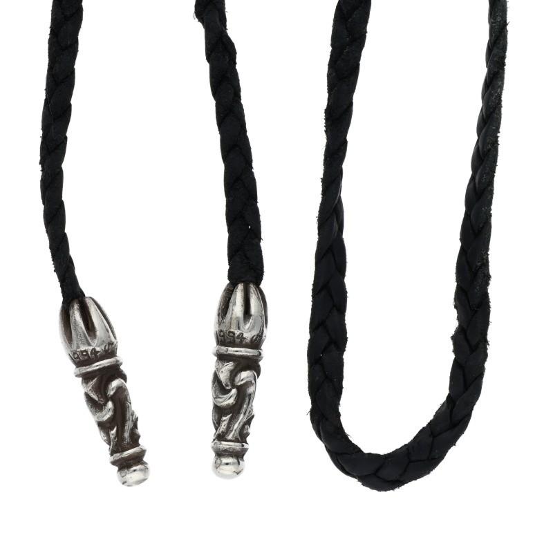 CHROME HEARTS クロムハーツ LEATHER BRAID スクロールレザーブレード