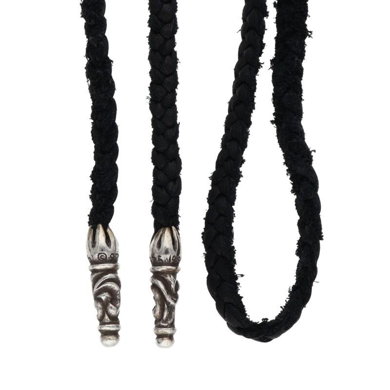 CHROME HEARTS（クロムハーツ） ネックレス LEATHER BRAID スクロール