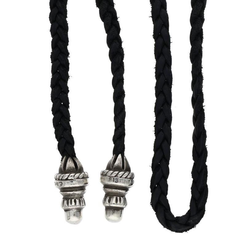 CHROME HEARTS（クロムハーツ） ネックレス LEATHER BRAID ボロチップ