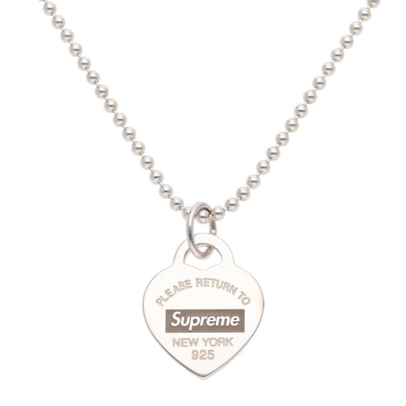 SUPREME ハートネックレス Supreme（シュプリーム） ティファニー 21AW Heart Tag Pendant ハート