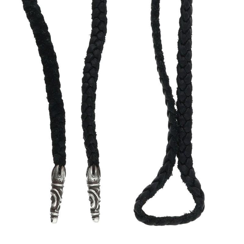 CHROME HEARTS（クロムハーツ） ネックレス LEATHER BRAID スクロール 