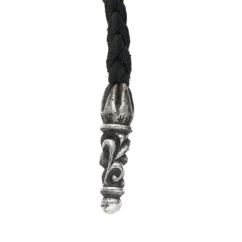 CHROME HEARTS（クロムハーツ） ネックレス LEATHER BRAID スクロール
