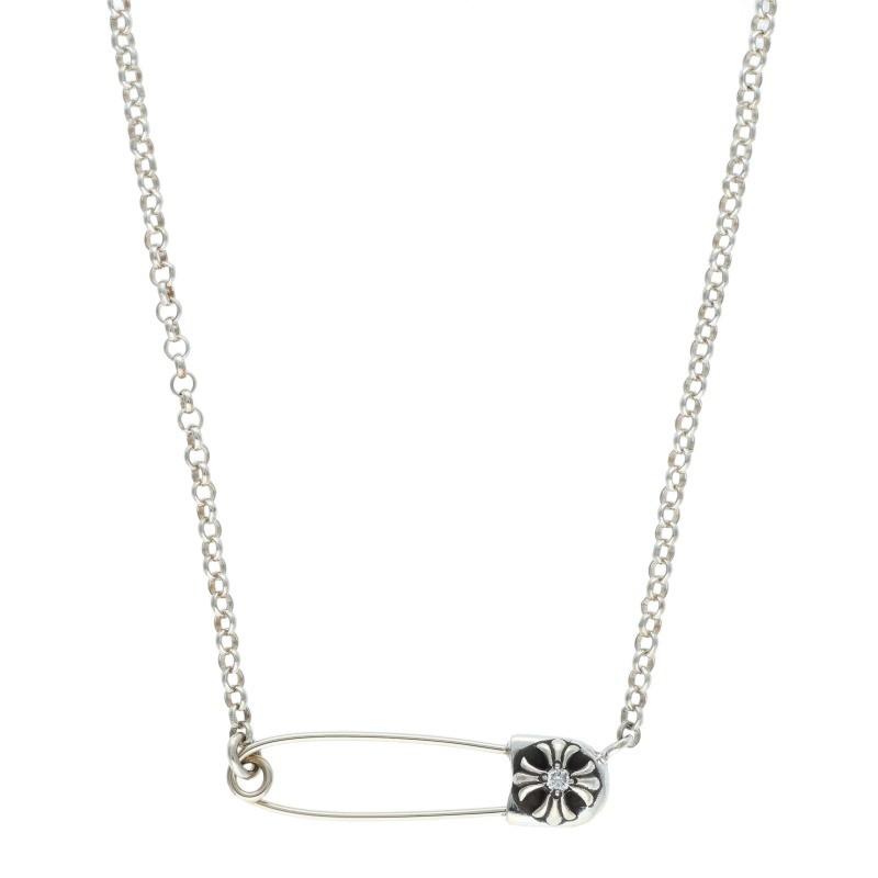 クロムハーツ　セーフティピン　ネックレス　新品　16inch CHROME HEARTS（クロムハーツ） サイズ:16inch SAFETY PIN R16 1DIA