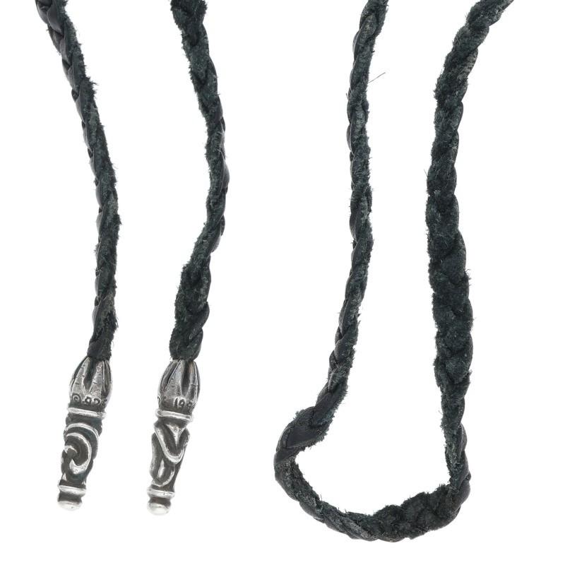CHROME HEARTS（クロムハーツ） ネックレス LEATHER BRAID スクロール
