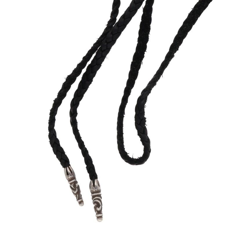 CHROME HEARTS（クロムハーツ） ネックレス LEATHER BRAID スクロール