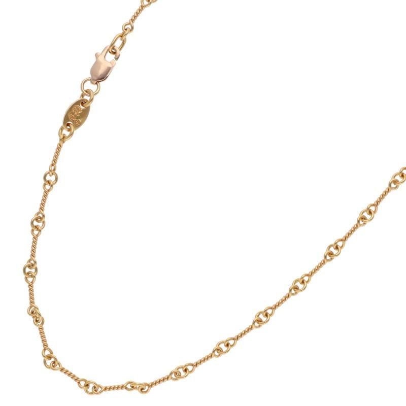 【インボイス原本付】クロムハーツ22K T18ツイストチェーンゴールドネックレス CHROME HEARTS（クロムハーツ） ネックレス 18inch 22K NECKCHAIN T18