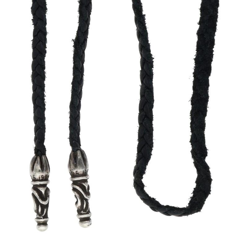 CHROME HEARTS（クロムハーツ） ネックレス LEATHER BRAID スクロール