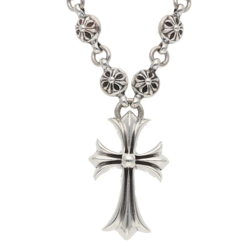 CHROME HEARTS クロムハーツ（原本有） #1 CRSBL CHN SML CH CRS 20inch クロスボールチェーン スモールCHクロス 20インチ ネックレス シルバー系【中古】 CHROME HEARTS（クロムハーツ） 20inch #1 CRSBL CHN SML CH CRS
