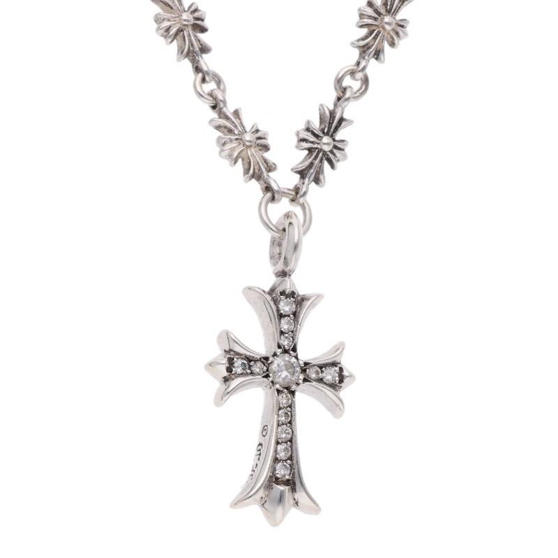 CHROME HEARTS TNY E PLS ネックレス CHROME HEARTS（クロムハーツ） サイズ:16inch TNY E16CRS F P DIA