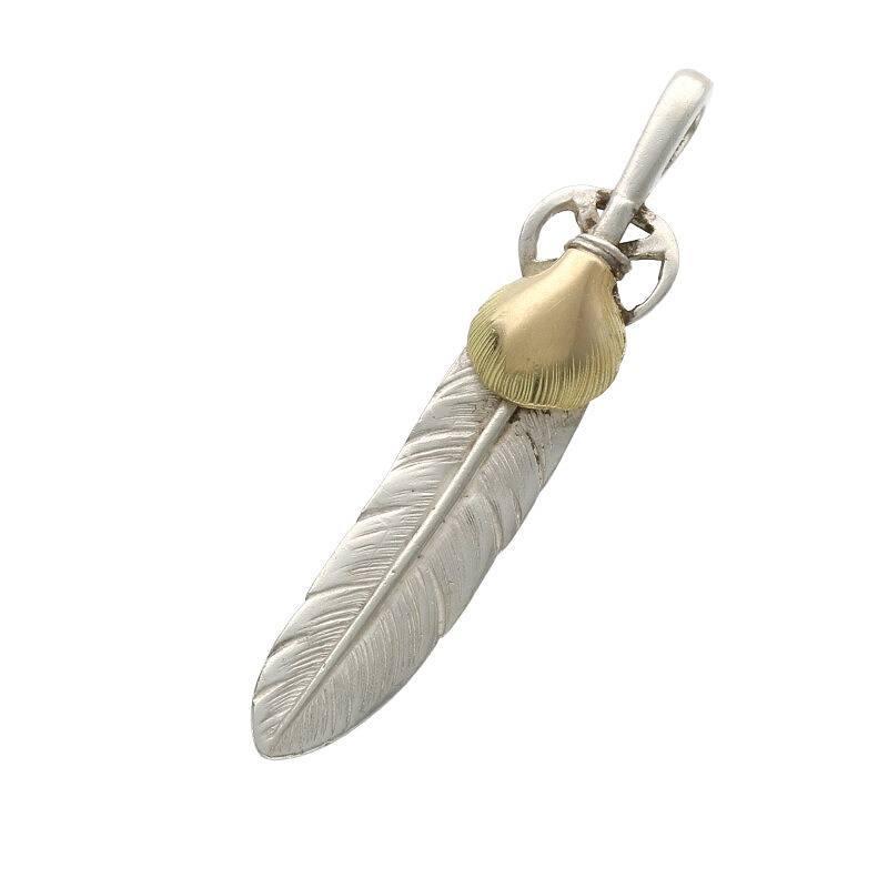 魅力的な ゴローズ ネックレストップ Os06 中古 中ネックレストップ ハートホイールフェザー サイズ 中 ゴローズ Goro S メンズアクセサリー Fgvmais Com