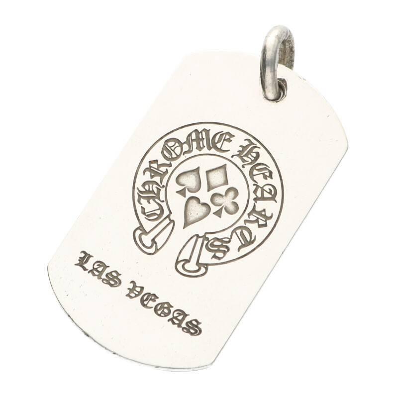 人気満点 Hearts Chrome クロムハーツ ネックレストップ クロムハーツ D Sj02 中古 ラスベガス限定ラージドッグタグネックレストップ Large Ltd ラージドッグタグ Lrg メンズアクセサリー