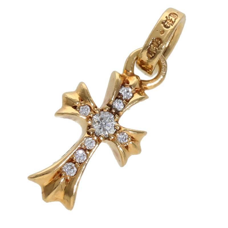 格安人気 Sj02 中古 Paveダイヤ チャーム ゴールドネックレストップ ベイビーファット 22k Hearts Chrome クロムハーツ ネックレストップ クロムハーツ メンズアクセサリー Meorboston Org