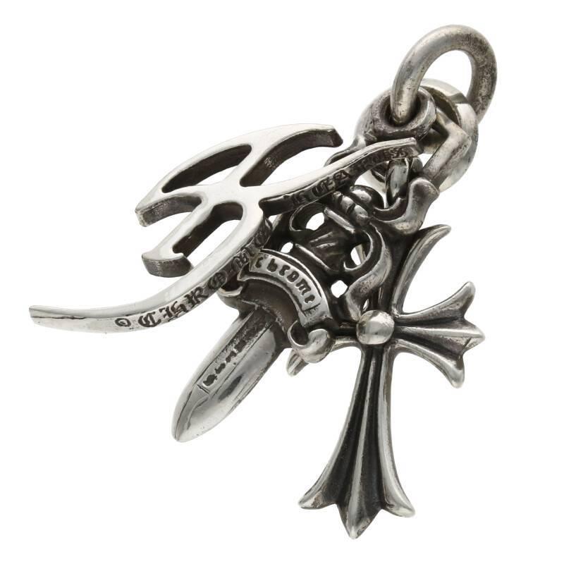 4年保証 Ss07 中古 シルバーネックレストップ 氷室京介 3ピース Hearts Chrome クロムハーツ ネックレストップ クロムハーツ メンズアクセサリー Redchillicurryclub Co Uk