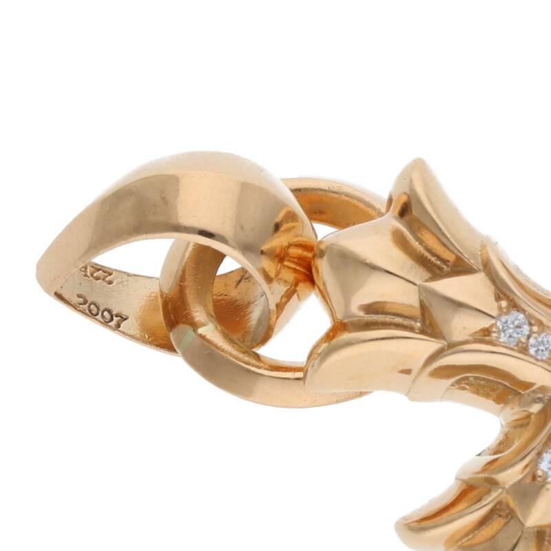 CHROME HEARTS クロムハーツ ネックレストップ 22K ダブルCH CHROME HEARTS クロムハーツ ネックレストップ 22K ダブルCH