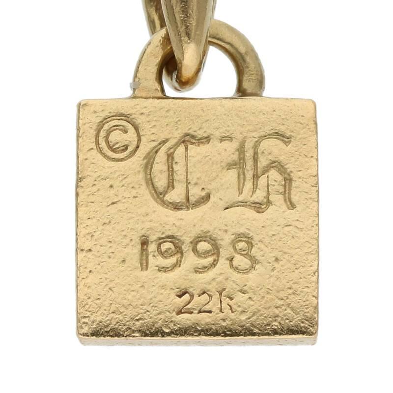 CHROME HEARTS クロムハーツ ネックレストップ 22K フレームドCH CHROME HEARTS クロムハーツ ネックレストップ 22K フレームドCH