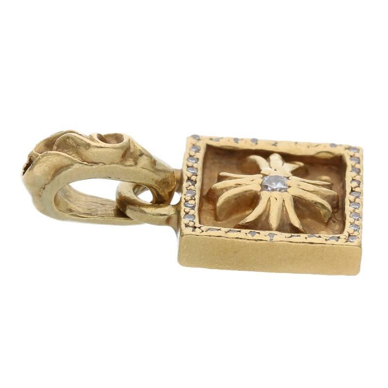 CHROME HEARTS クロムハーツ ネックレストップ 22K フレームドCH CHROME HEARTS クロムハーツ ネックレストップ 22K フレームドCH
