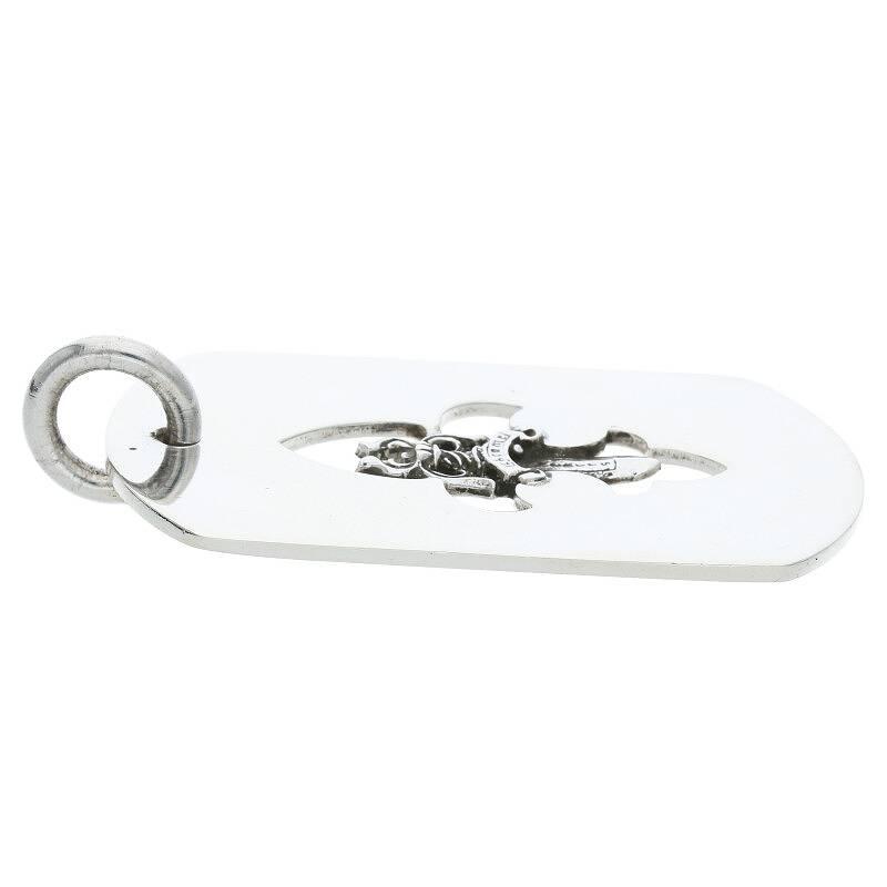 クロムハーツ Chrome Hearts D/TAG LRG DAGGER/ダガーカットアウトドッグタグ サイズ:LARGE ラージドッグタグネックレストップ 中古 SJ02｜rinkan｜05