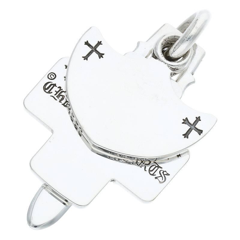 クロムハーツ Chrome Hearts 3TRINKETS/スリートリンケッツペンダント シルバーネックレストップ 中古 NO05｜rinkan｜02