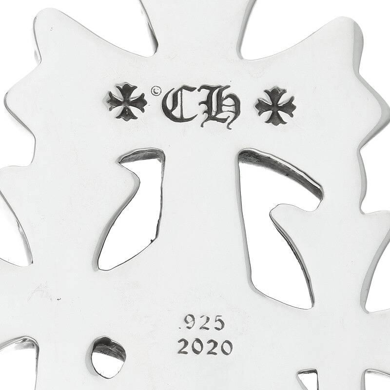 CHROME HEARTS クロムハーツ ネックレストップ トリプルCHクロス