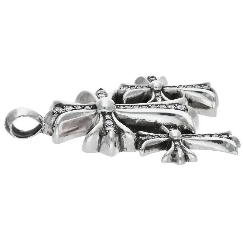 CHROME HEARTS クロムハーツ ネックレストップ トリプルCHクロス CHROME HEARTS クロムハーツ ネックレストップ トリプルCHクロス