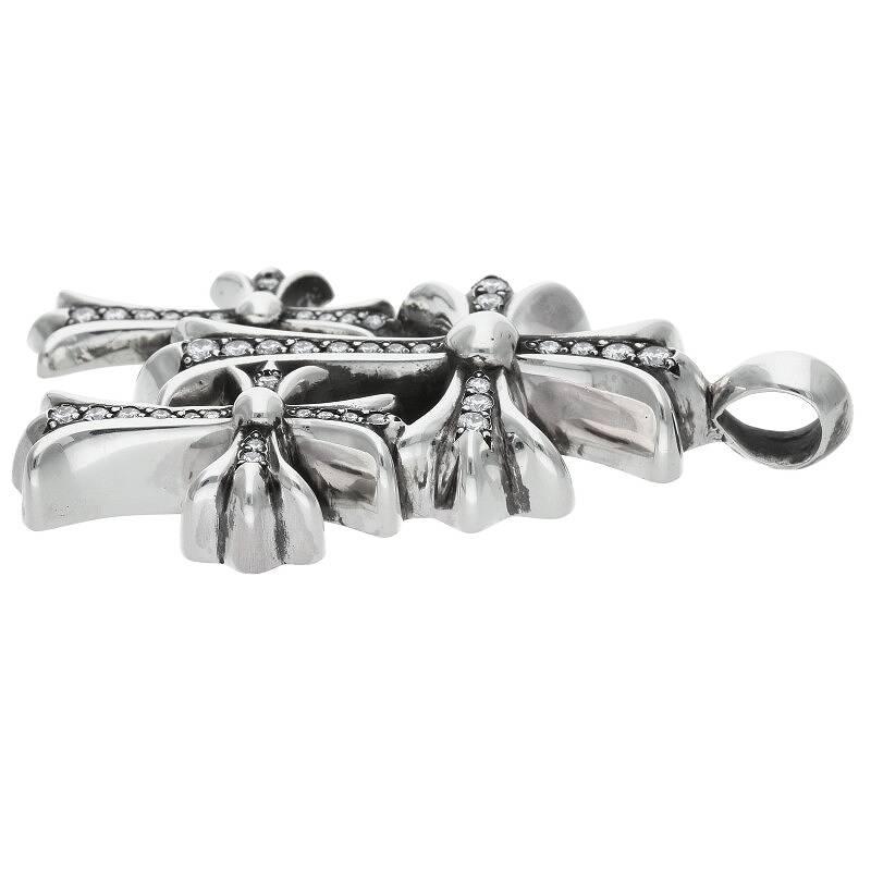 CHROME HEARTS クロムハーツ ネックレストップ トリプルCHクロス CHROME HEARTS クロムハーツ ネックレストップ トリプルCHクロス