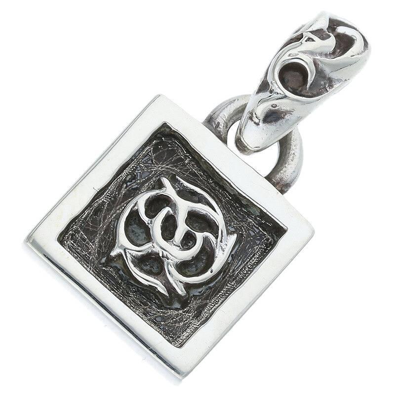 クロムハーツ フレームド フローラル チャーム ネックレス トップ ペンダント CHROME HEARTS（クロムハーツ） FRAMED FLRL フレームドフローラル