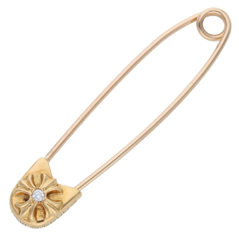CHROME HEARTS（クロムハーツ） 22K SAFETY PIN L 1DIA 22Kラージ