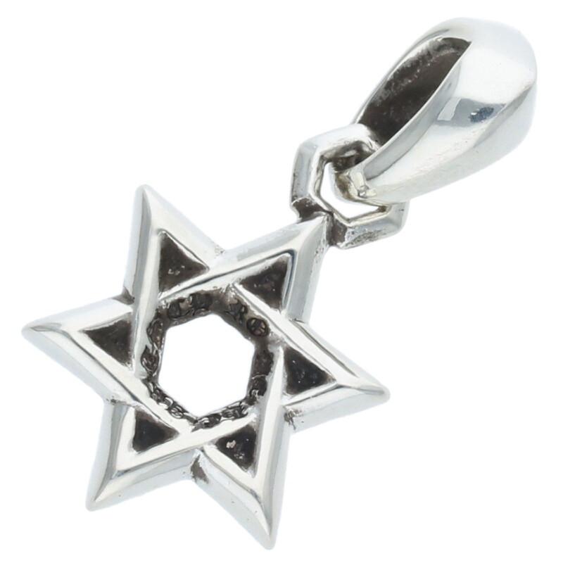 クロムハーツ スターオブダビデ シルバーネックレストップ チャーム CHROME HEARTS（クロムハーツ） STAR OF DAVID CHARM スターオブダビデ